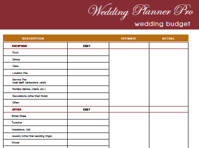 Wedding Planner  .com » Blog Archive » The Printable Wedding