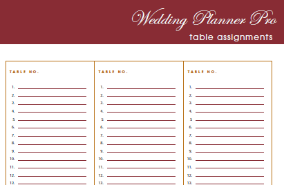 DIY Free Wedding Planner Pro fillable PDF | Worldlabel Blog