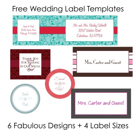 Look below for links to download these free label templates in complete sets