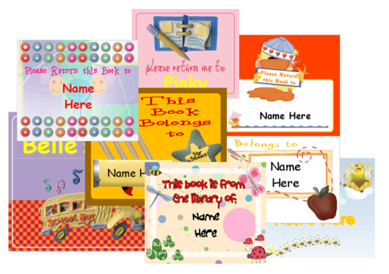 Free Kids School Labels  Customize online & Print at home