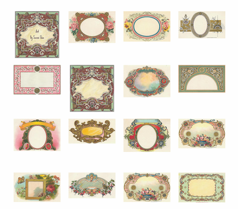 Take advantage of these free fillable and spectacular Vintage labels with