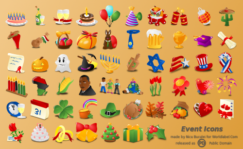 Free Web Icons for Events, Holidays & Occasions | Worldlabel Blog