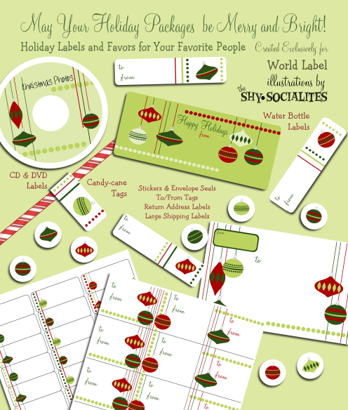 A Variety of Free Holiday Labels from World Label