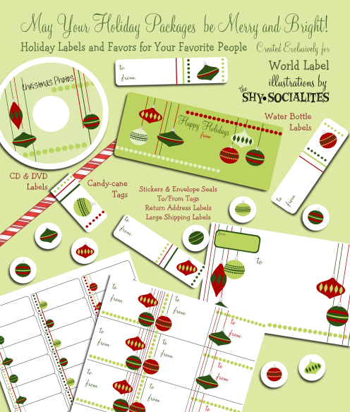 Free Printable Holiday Gift Labels and Tags  Free printable labels &  templates, label design @WorldLabel blog!