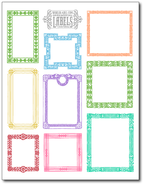 free clip art label templates - photo #35