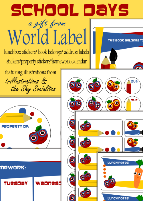 Back to School Labels by Shy Socialites | Worldlabel Blog