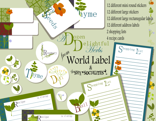 Free Farmhouse Style Pantry & Spice Label Templates by Lia Griffith