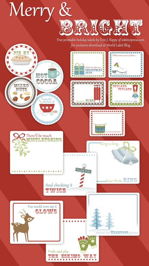 Free Printable Holiday Gift Labels and Tags  Free printable labels &  templates, label design @WorldLabel blog!