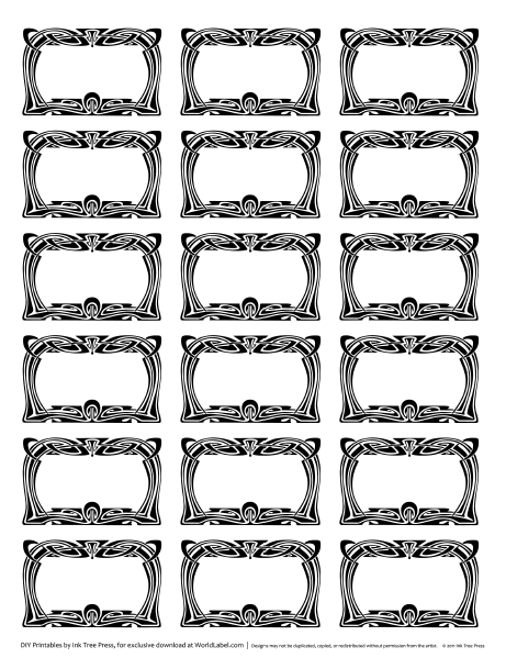 Blank Printable Spice Jar Templates