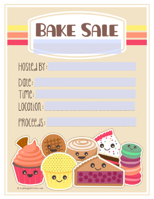 Bake Sale Printable Labels Set Worldlabel Blog