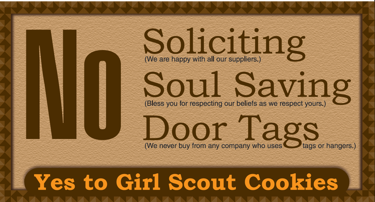 No Soliciting Sign Printable Free Download