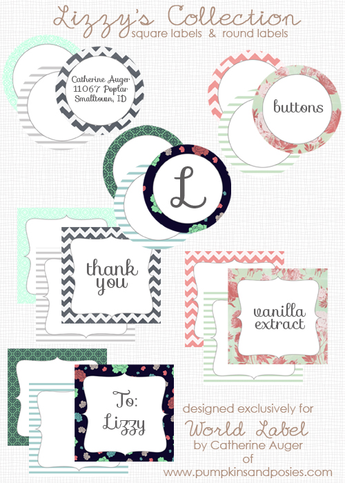 Round Square Labels From Lizzy S Collection Free Printable Labels Templates Label Design Worldlabel Blog