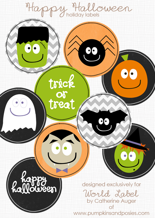 Free Halloween Stickers / Labels | Free printable & templates, label design @WorldLabel