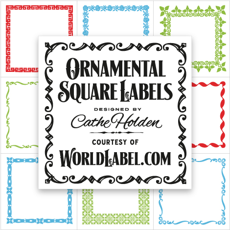 square label template