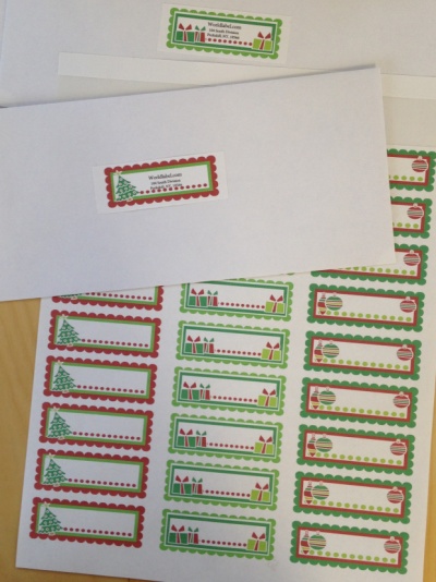 free christmas clip art for return address labels - photo #35