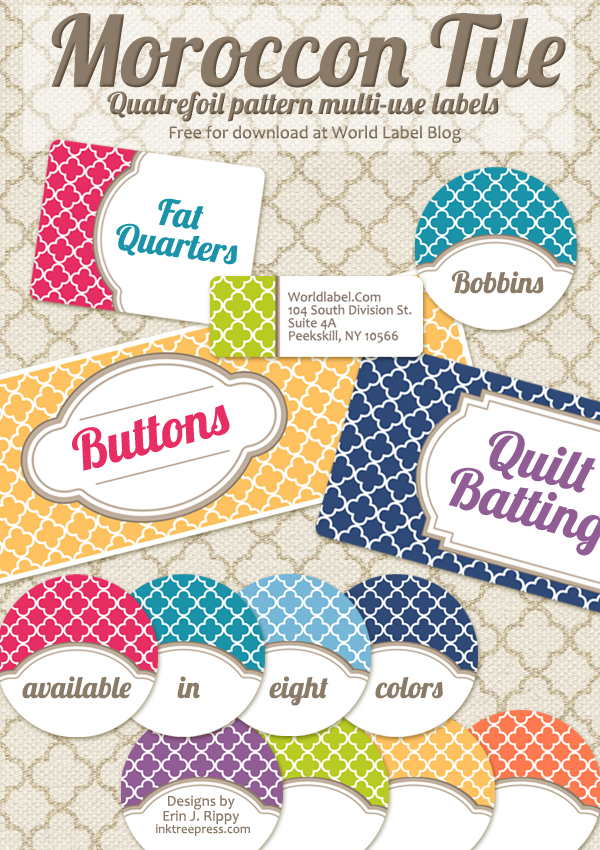 free printable label shapes