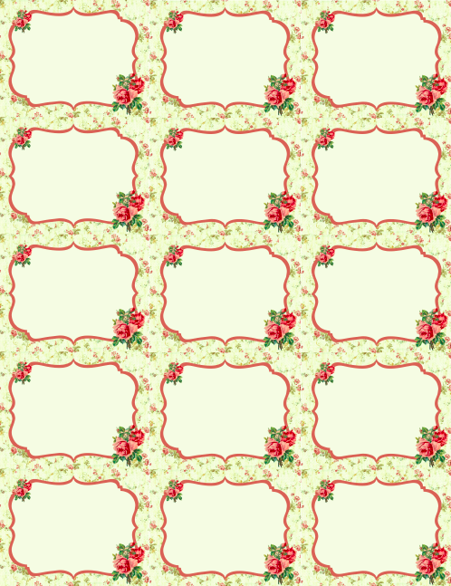 Free Vintage Rose Label Printables By Rachel Birdsell Worldlabel Blog
