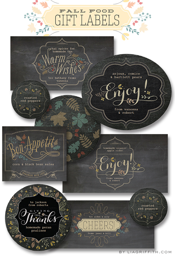 Printable Labels for Your Fall Food Gifts by Lia Griffith | Worldlabel Blog