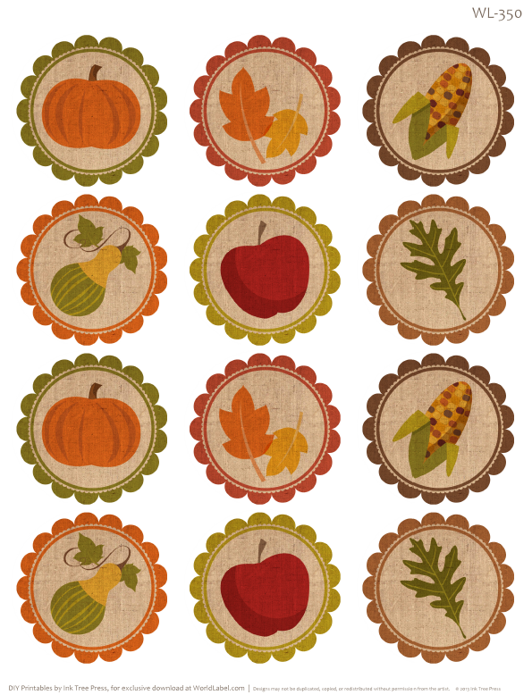 Free Labels for Thanksgiving Leftovers & Digital Papers Worldlabel Blog