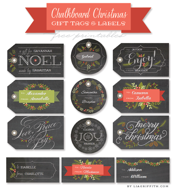 Free Chalkboard Christmas Gift Labels & Tags | Worldlabel Blog