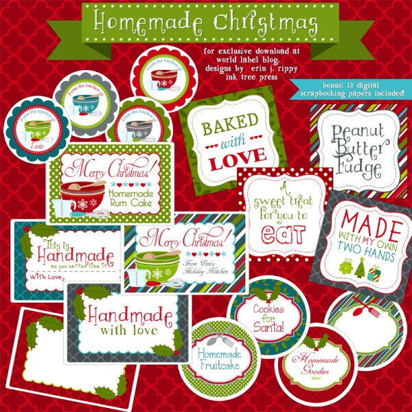 Free Printable Christmas Labels!