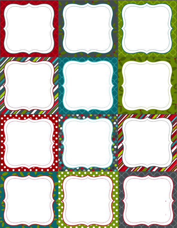 christmas labels blank 675
