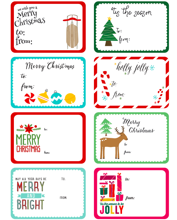 Christmas Label Templates Free Download