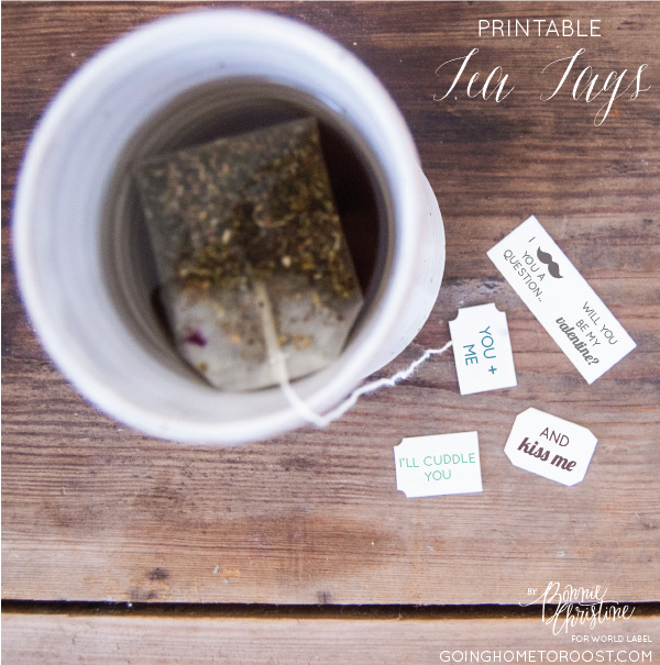 Cute DIY Printable Tea Tags For Valentines Worldlabel Blog