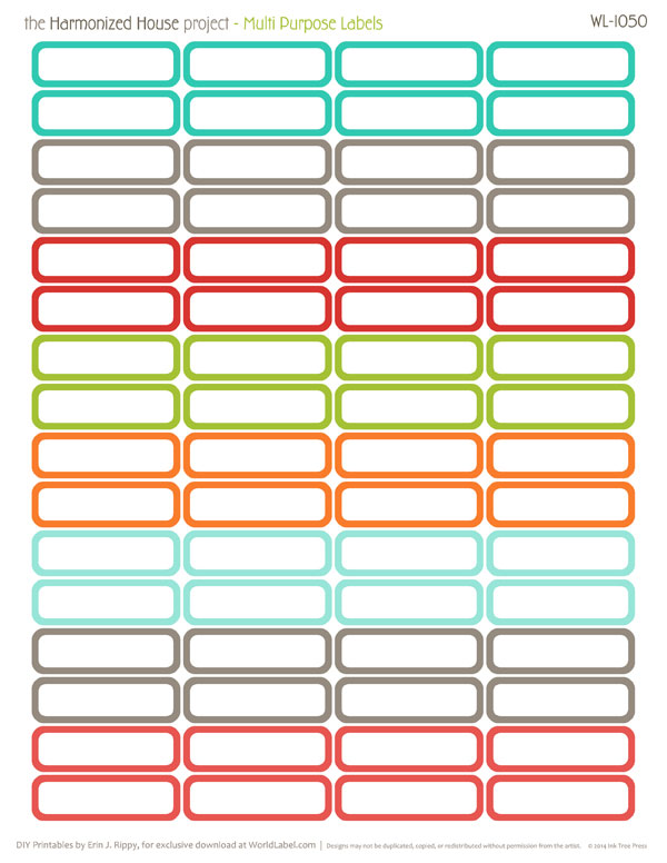 Printable Label Templates