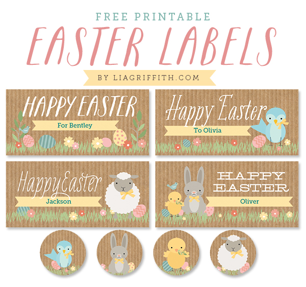 Free Printable Easter Labels