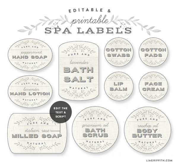 Bath Salt Label Template Free