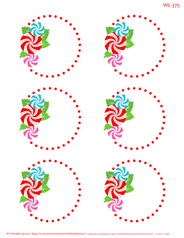 Peppermint Please Christmas Printable Labels & Tags Worldlabel Blog