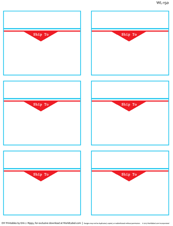 Shipping Label Template Online