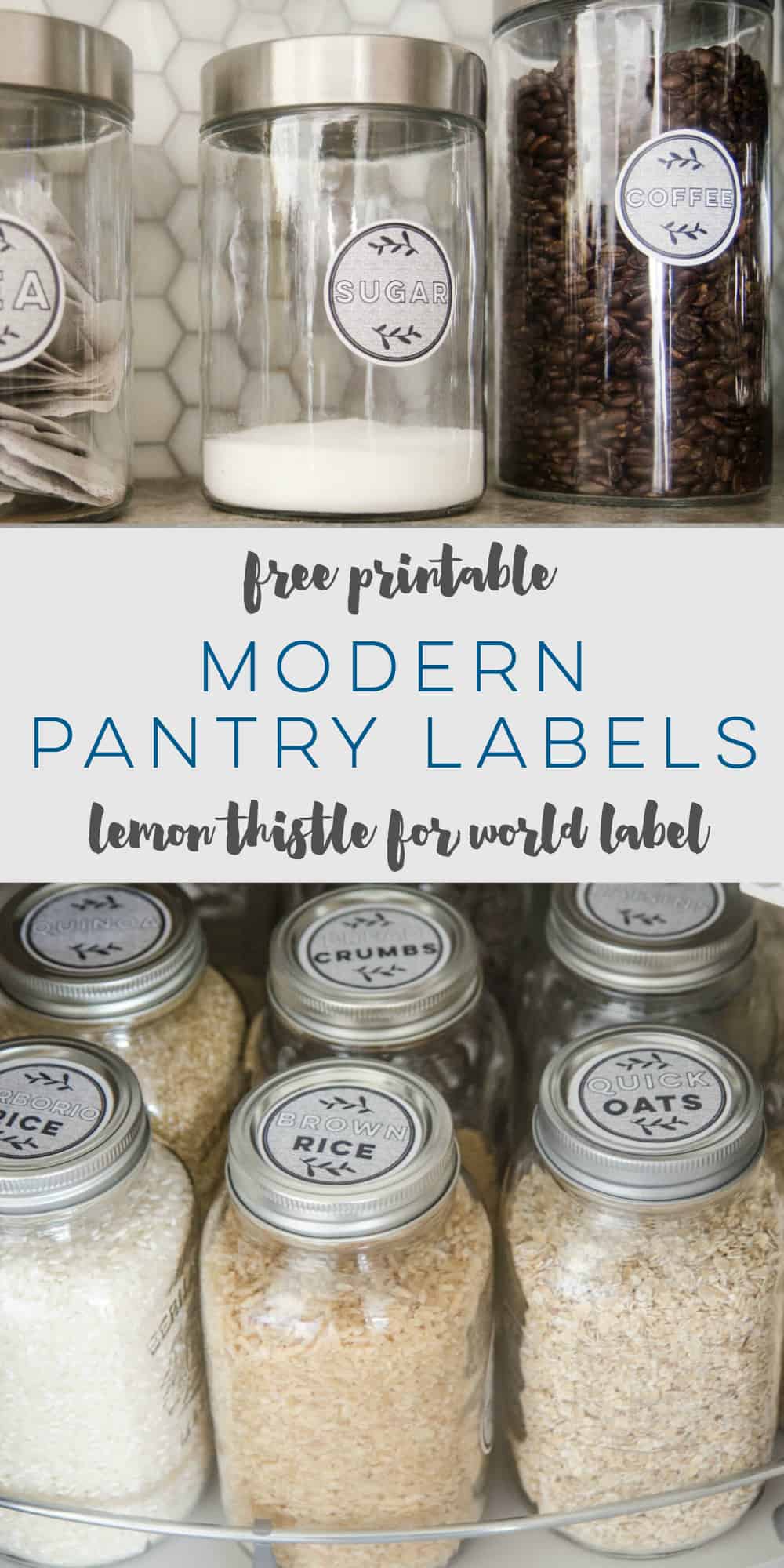 Free Modern Printable Pantry Labels By LemonThisle ...