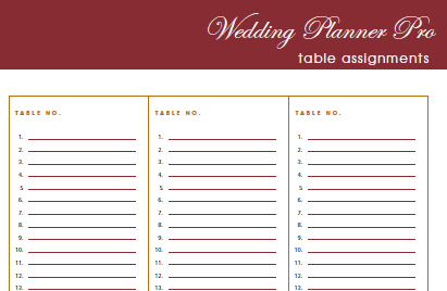 Diy Free Wedding Planner Pro Fillable Pdf Free Printable Labels