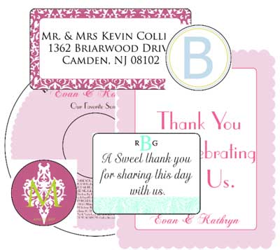 Wedding labels