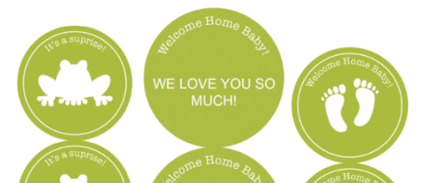 Free Baby Shower Labels in Printable PDF | Free printable ...