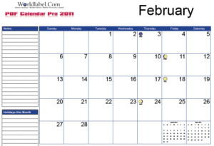 Free 2011 Fillable Calendar Pro | Free printable labels &amp; templates ...