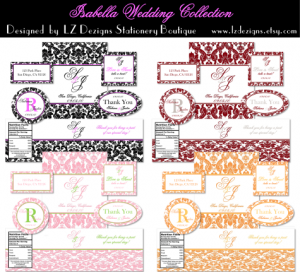 Wedding Labels Free – The Isabella Collection by LZ Dezigns | Free ...