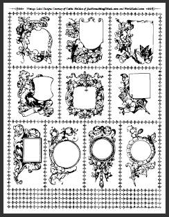 free printable labels black and white