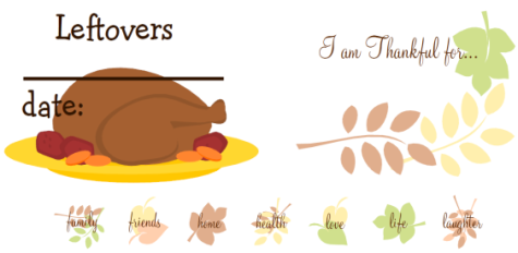 Thanksgiving Labels