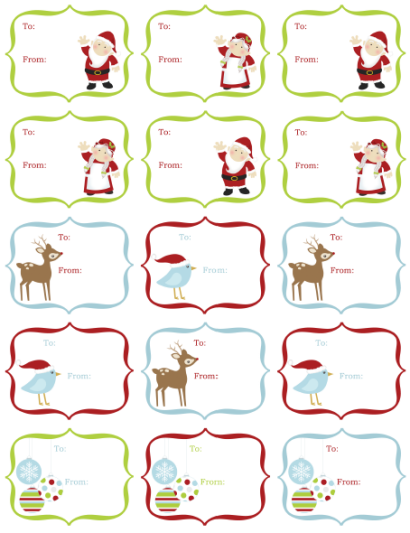 Christmas Labels for Free by Ink Tree Press | Worldlabel Blog