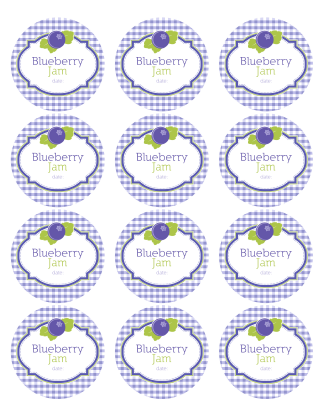 Blueberry Labels