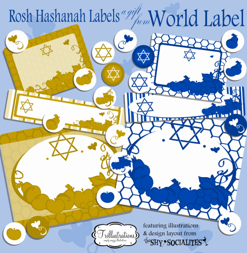 Rosh Hashanah Labels