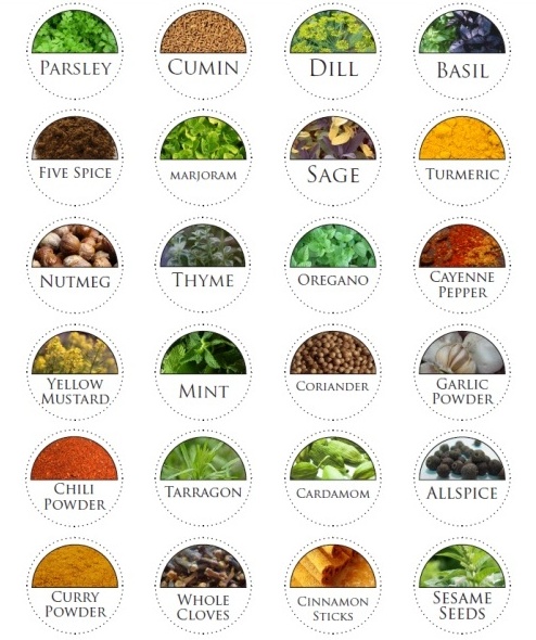 Printable Herb and Spice Jar Labels