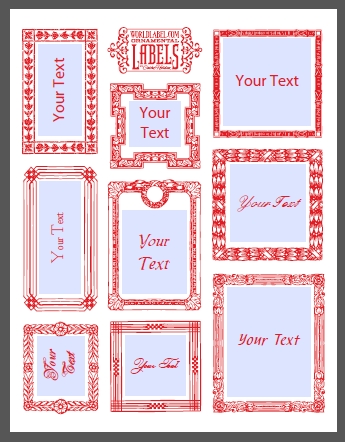 Vintage Ornamental Framed Labels by Cathe Holden | Worldlabel Blog