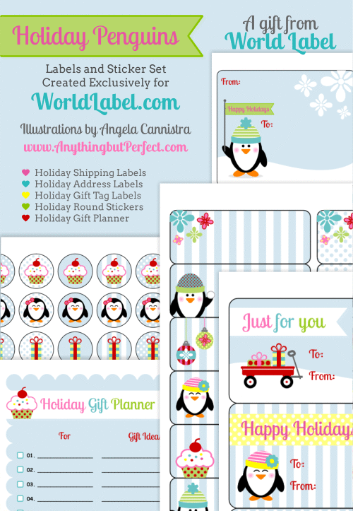 Free Printable Holiday Gift Labels and Tags