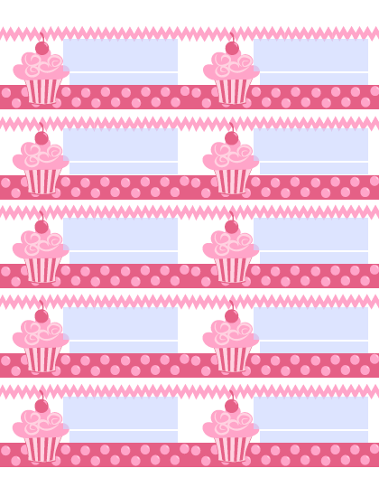 cupcake labels cherry on the top collection free