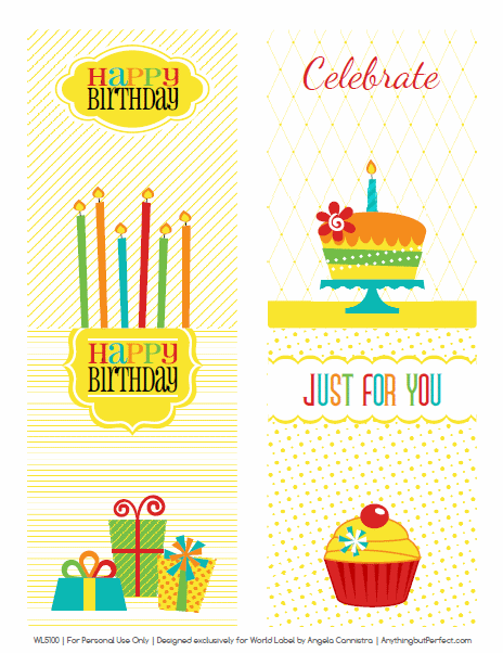 retro happy birthday printable labels set free printable labels