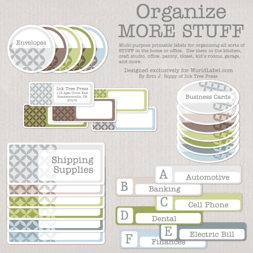 Organization labels your file folders, coupons, binders and more! | Free printable labels ...
